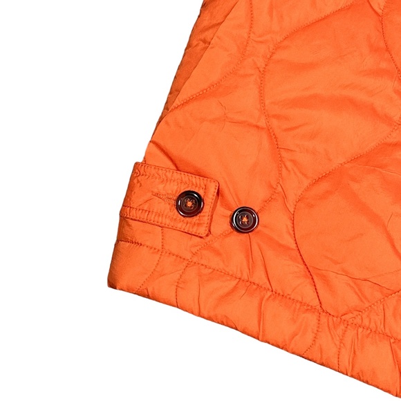 Universal Works Carlton Quilted Padded Orange Zip Gilet Vest Jacket Mens Medium - Picture 5 of 9